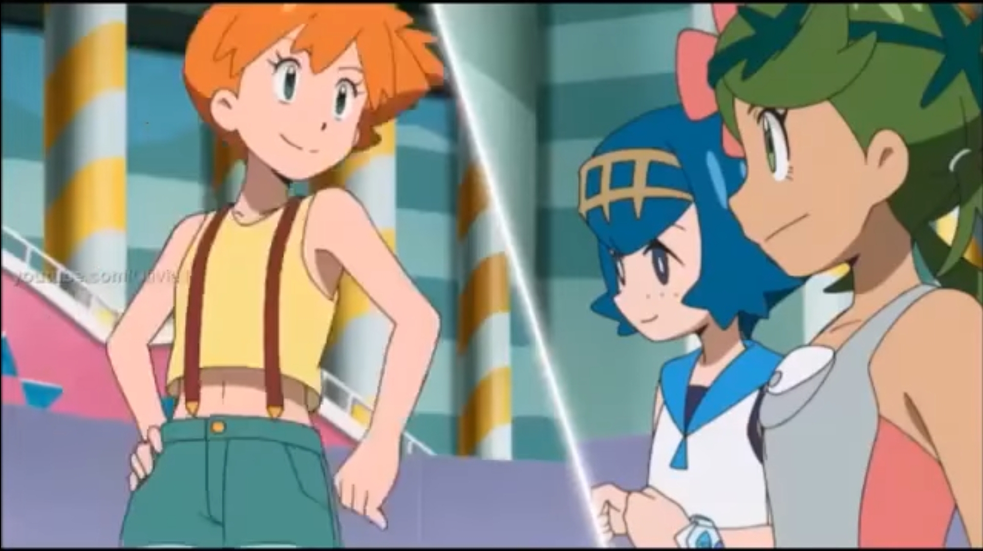 【画像】ポケモンのカスミの服、おっぱい見えそう\n_3