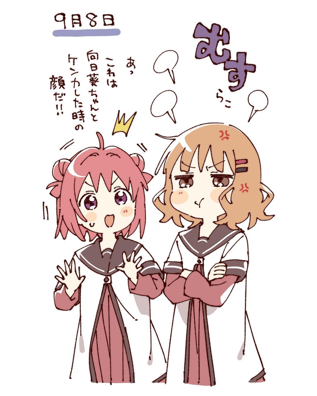 【画像】ゆるゆり作者、この10時間で一気に40枚以上の新規絵を描き下ろしてしまうｗｗｗ\n_1