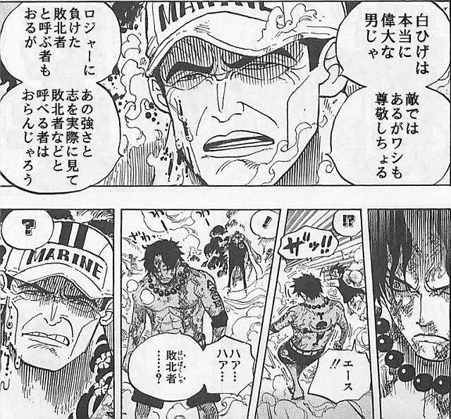 ワンピースの頂上決戦編見てるんだが白ひげとエースって無駄○にだよな？\n_1