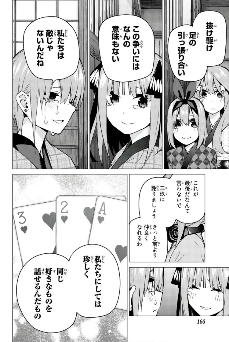 五等分の花嫁って5人の人気が20％ずつ均等に分かれる奇跡の作品だよな\n_1