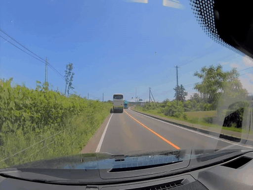 【動画】北海道のバストラック衝突事故、ドラレコ映像が公開これどうやって回避すれば良いの？ \n_1