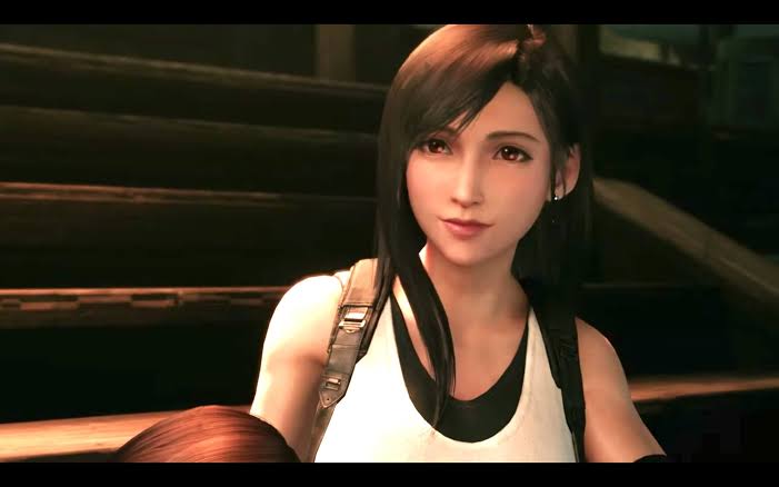 【画像】FF7Rのティファさん、正面から見るとそうでもないのに横から見るとお乳がすごい…w \n_1