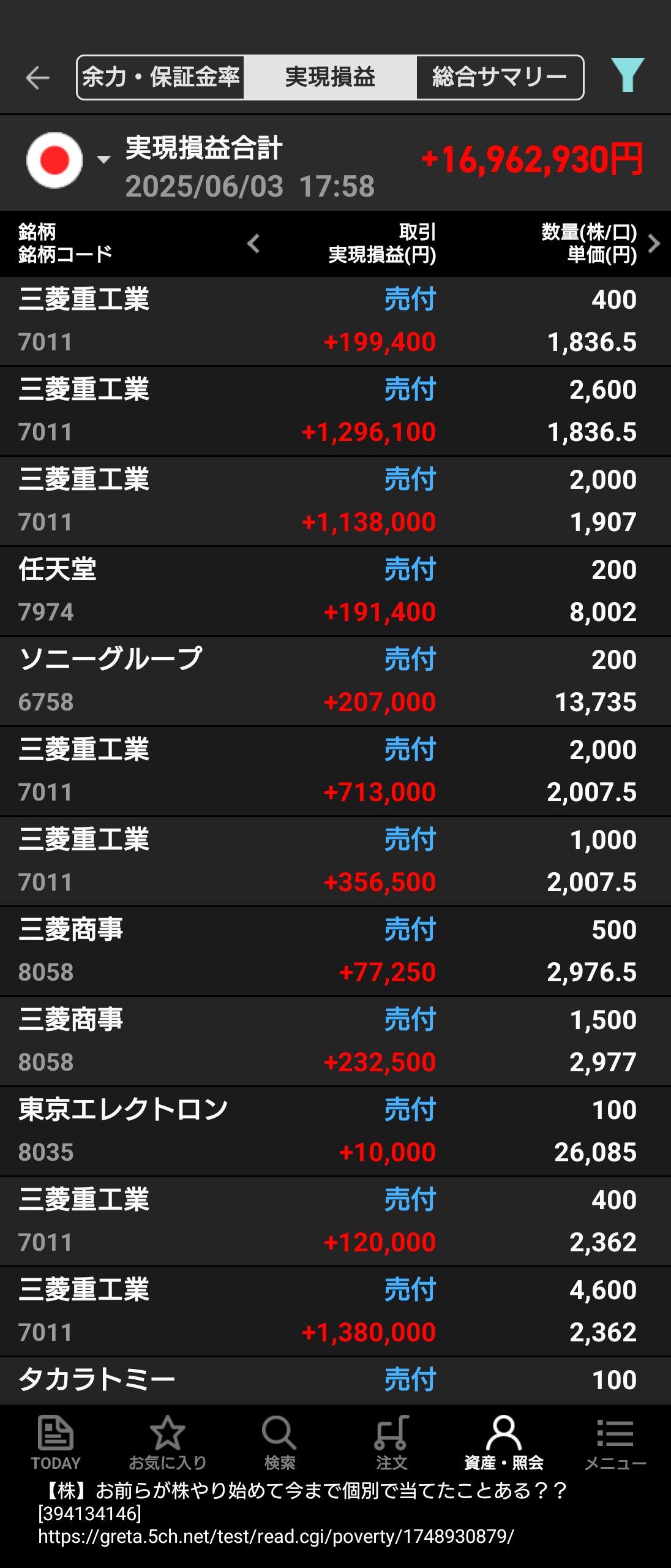 【株】お前らが株やり始めて今まで個別で当てたことある？？  [394134146]
_172_172