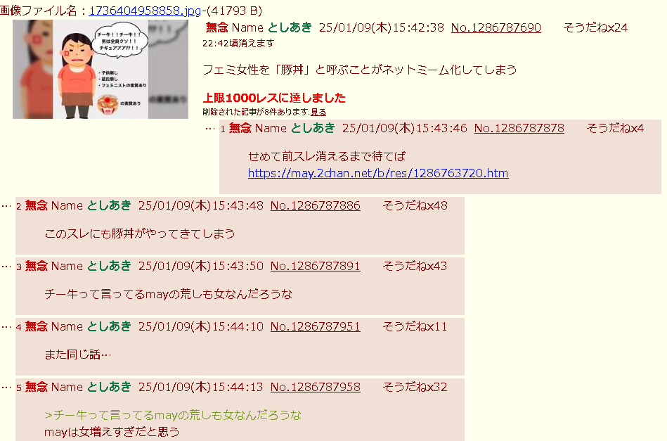 【朗報】フェミニスト女性のことを「豚丼」と呼ぶネット運動、ふたばちゃんねる・嫌儲で流行りまくる ★4  [839150984]
_1_1